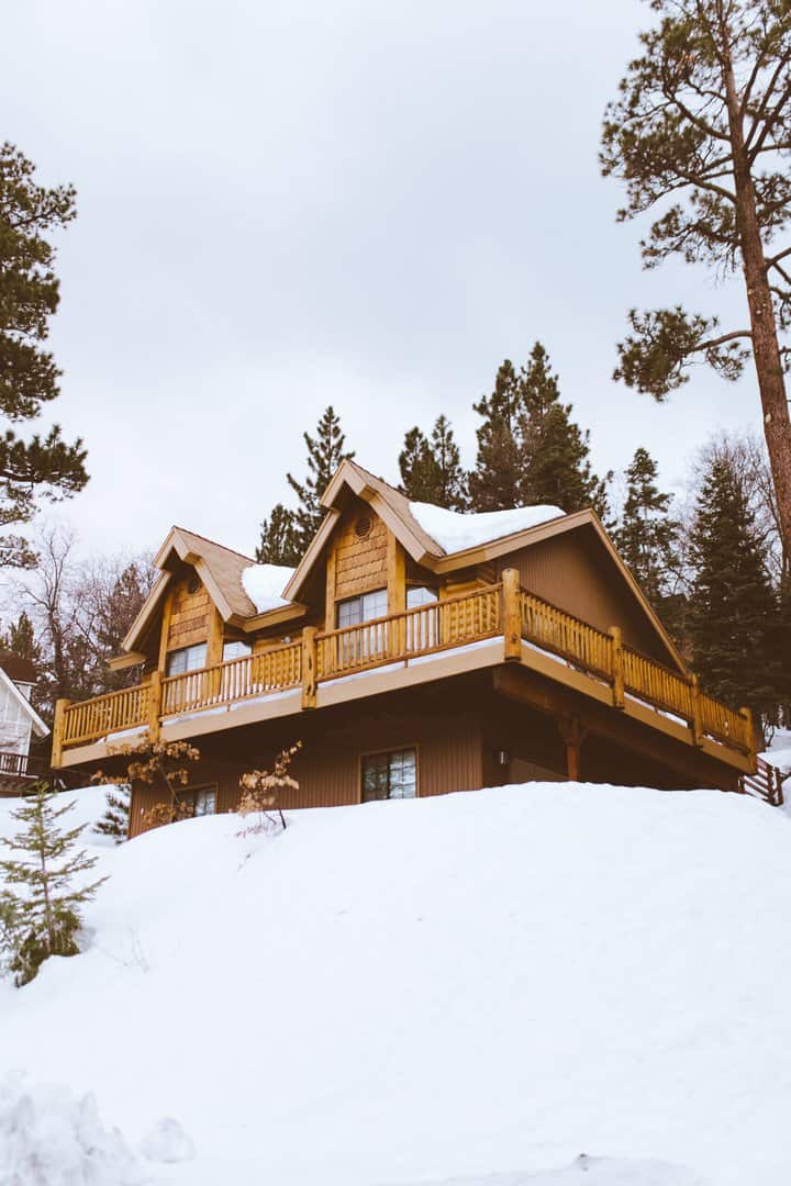 Denver roof and home covered in snow