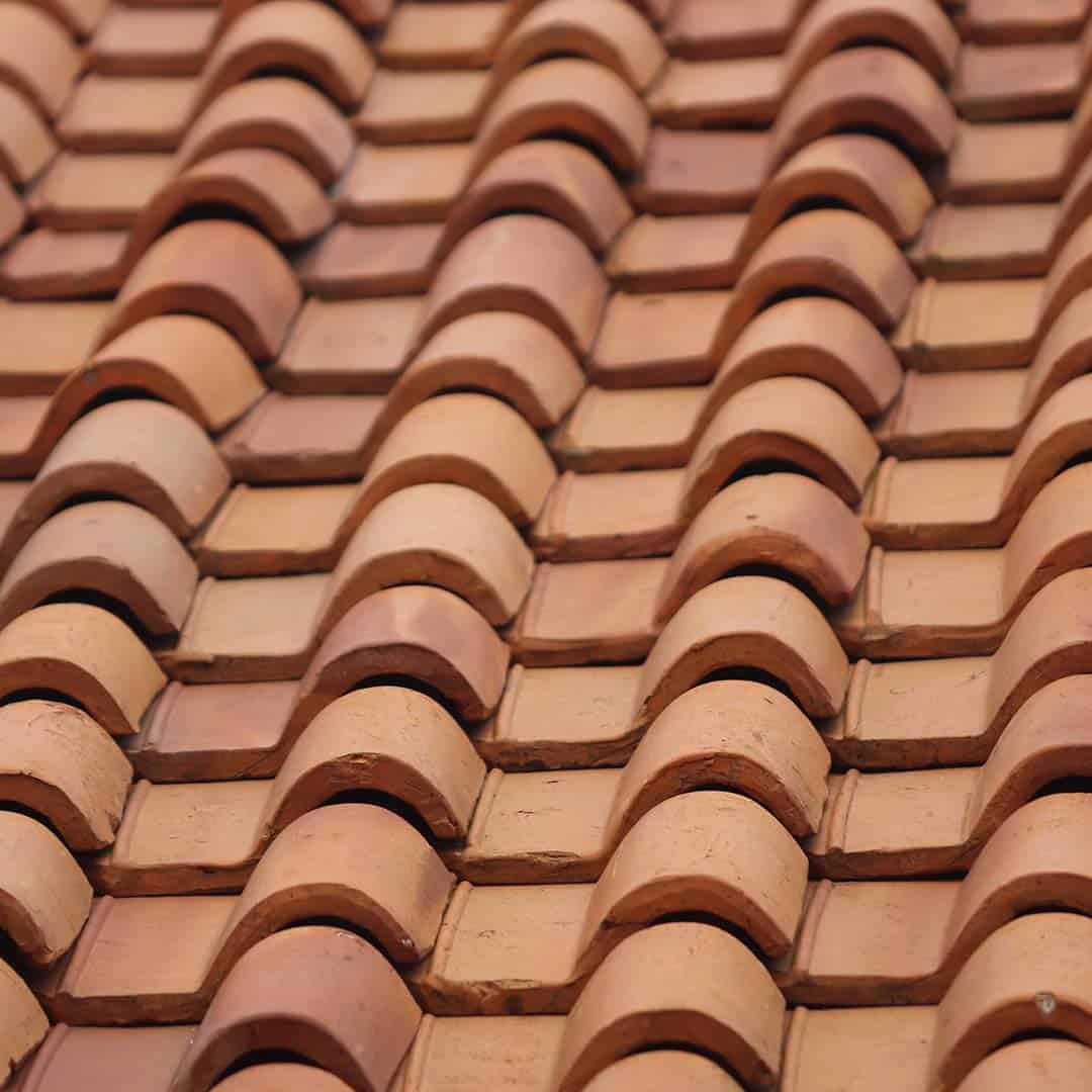 A tiled roof on a Charlotte home.